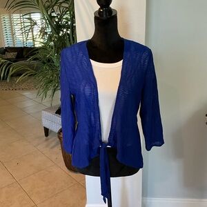 Blue Chicos tie sweater size 1 (8-10)